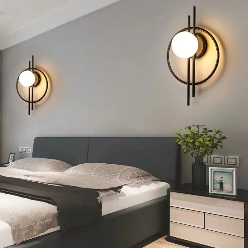 

Modern minimalist LED bedroom wall light home decor luxury interior wall light bedside night light Indoor decoration wall lamp