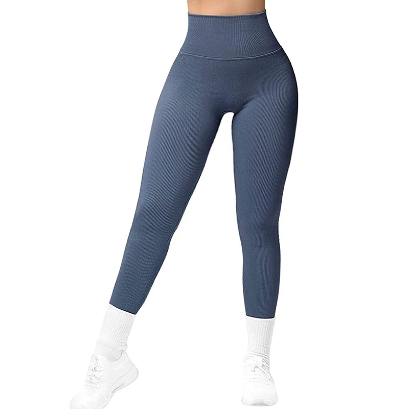 Hot Sale Seamless Sports Leggings Woman Low Yoga Pants Tummy Control Squat Proof Gym Clothes Fitness Workout Scrunch Butt Tights
