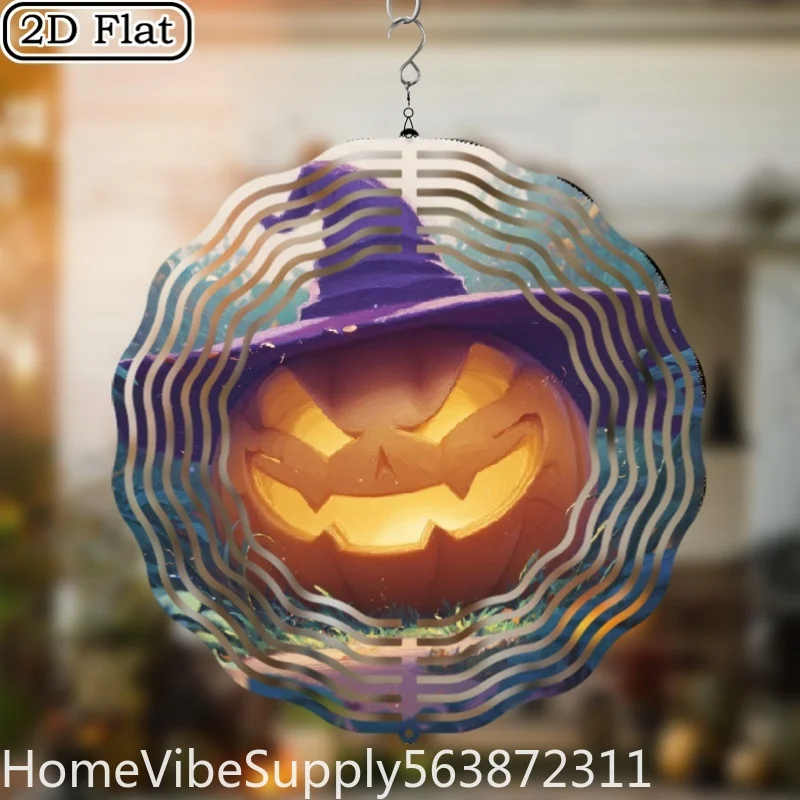 CIFBUY Metal Wind Spinner Wind Chime 360 Degree Rotatable Kaleidoscope Style Hanging Ornament Garden Art Decoration For Outdoor Patio Yard Backyard Porch Home Decor And Housewarming Gift