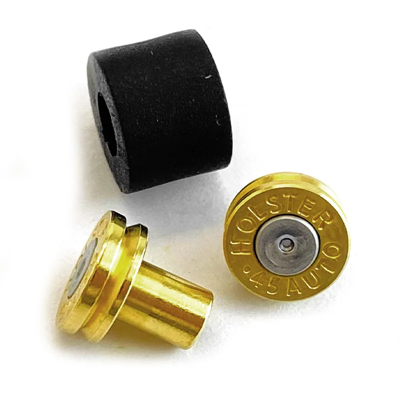 

3 размера, изготовленная на заказ латунь из нержавеющей стали, кобура KYDEX, ножны, винт, аксессуары, нижняя заклепка в стиле огня, автоматический логотип .45