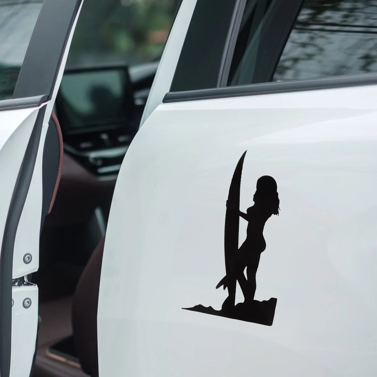 

2pcs Car Beauty Stickers Reflective Decals Car Decoration Vehicle Automotive Laptop Stickers Durable Weather Resistant