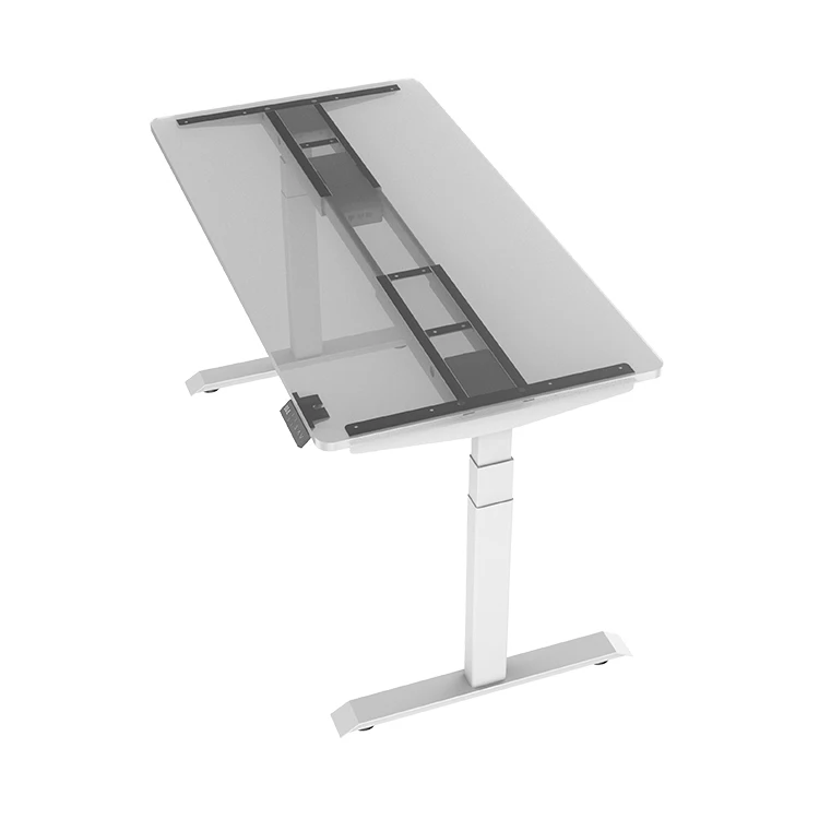 Modern Dual Motor Office Furniture Iron Steel Frame Extendable Standing Desk Height Adjustable Tables