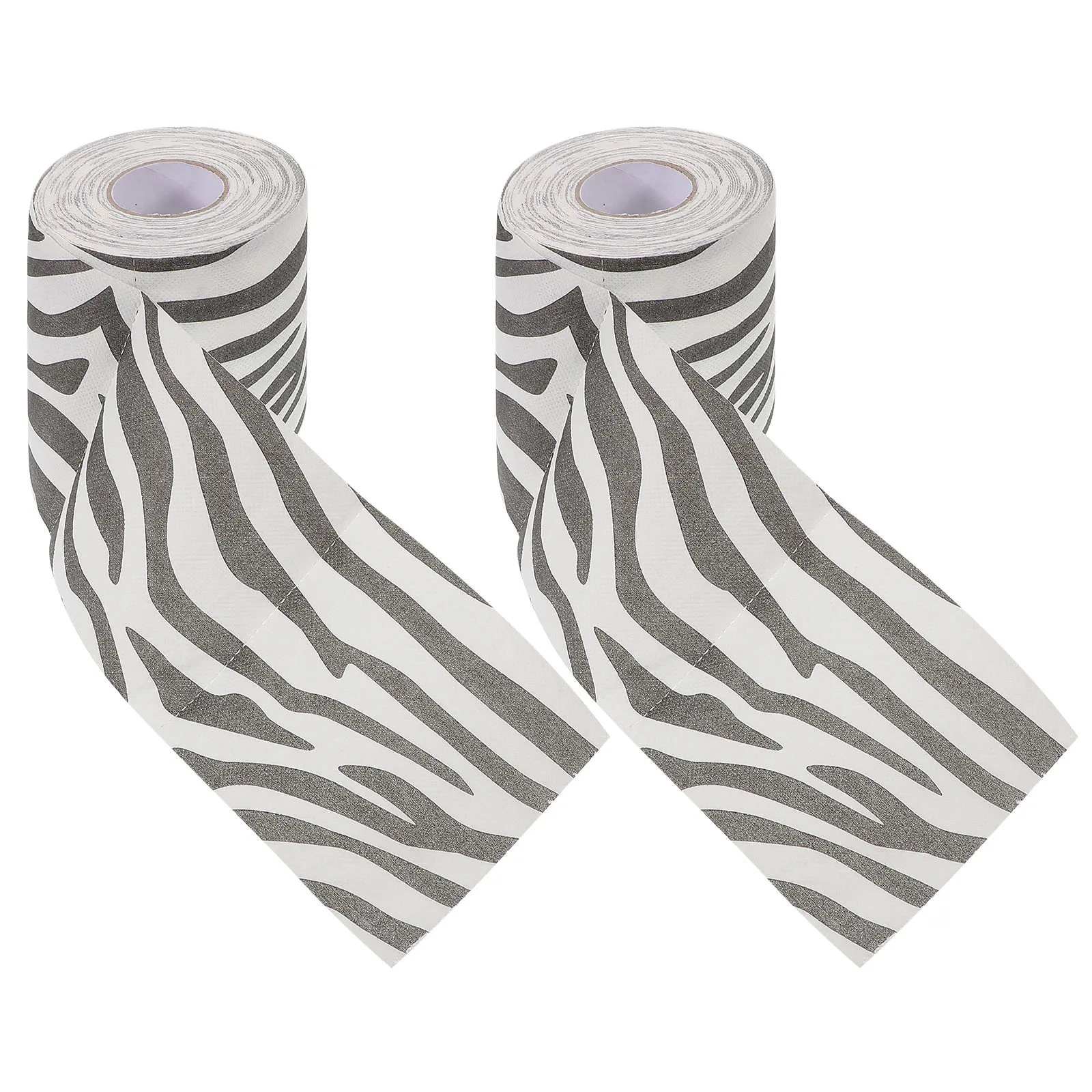 2 Pcs Printed Roll Paper Toilet Leopard Ribbon Bathroom Tissue Cheetah Case of Duct Tape Ribbons Mother