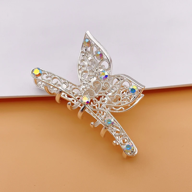 New Ladies Fashion Hairpin Creative Flower Crystal Alloy Rhinestone Hairpin Hairpin Headband Korean Hair Accessories