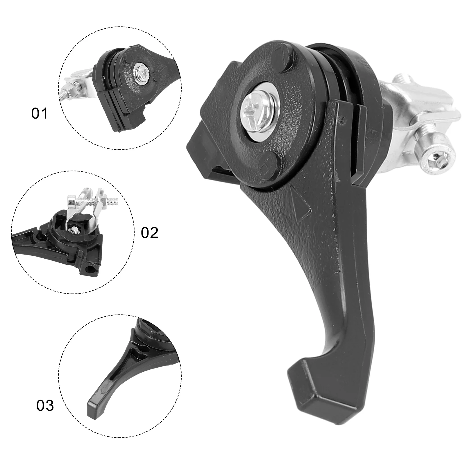 1pcs Lawnmower Throttle Lever With Screw 3.54x2.36inch Plastic Throttle Lever For 19mm Handlebar Garden Power Accessories