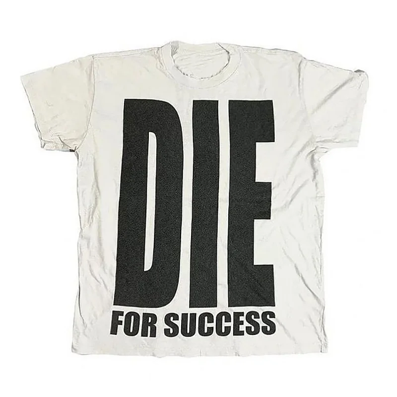 

Men Y2K Cotton T-shirt Grunge Harajuku Letter Print Hip Hop Tee Gothic Oversized Top Punk Streetwear Retro Short Sleeve T-shirts