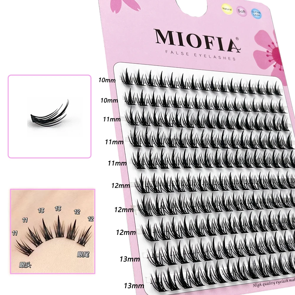 1 Box/160 Bunches Mink Eyelashes Natural Eyelash Extension 3D Russian Individual Eyelash Cluster Makeup Tool DIY Lashes Cilia