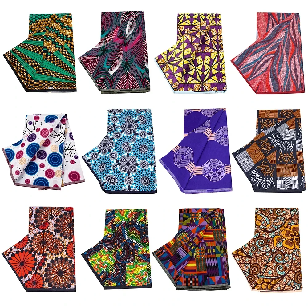 

Original Wax 100% Cotton Fabrics African Wax Print Fabric 2024 Latest Wax Fabric 6yards Per Piece African Fabric N-27