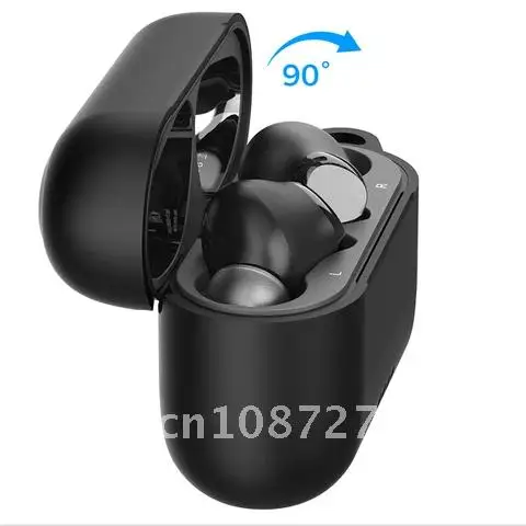 

For TOZO NC2 Bluetooth Earphones Silicone Protective Case With Front LED Visible and Keychain