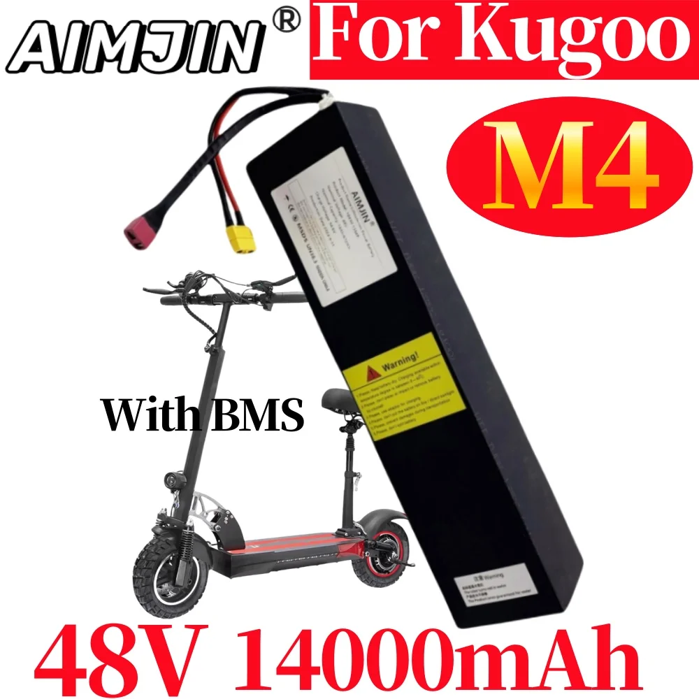 

Original 13s4p 18650 for Kugoo M4 48V 14000mAh high-power 672Wh Li-ion Battery Pack M4 Electric Scooter Battery Built in BMS