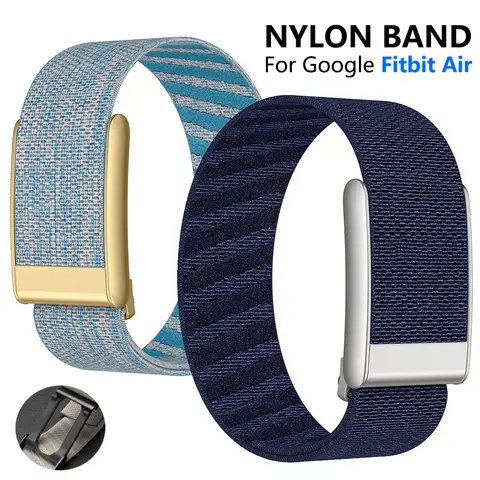 Pulseira de Nylon para Google Fitbit Air, Substituta pela Pulseira de Relógio Whoop 5.0, Pulseira Esportiva Elástica e Respirável para Mulheres e Homens