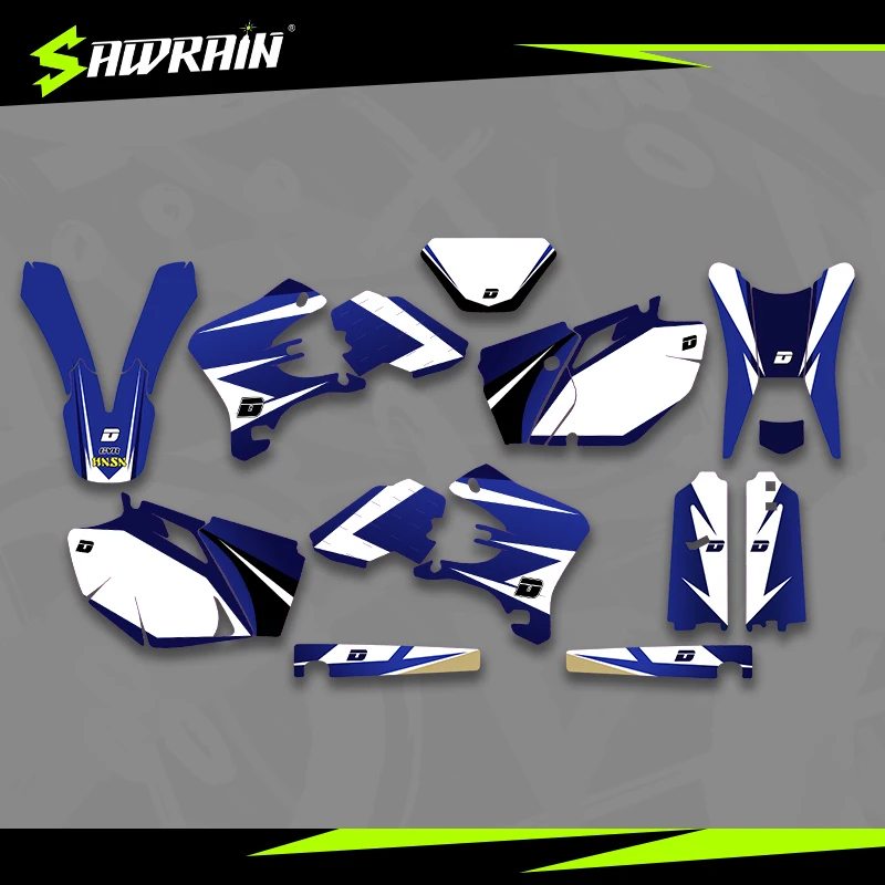 

Sawrain Motorcycle Graphics Backgrounds Decal Stickers Kits for YAMAHA 03-04 05-06 WRF250 450 02