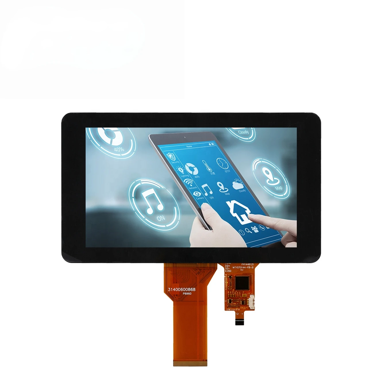 7 Inch P-CAP Touch Capacitive Multi Touchscreen Panel TFT TN 800*480 RGB LCD Touch Display