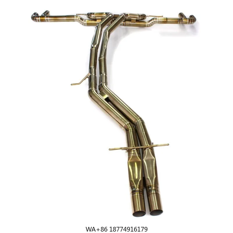 

Для Urus 4.0 V8 2018 up выхлопная система с титановым сплавом золотого цвета