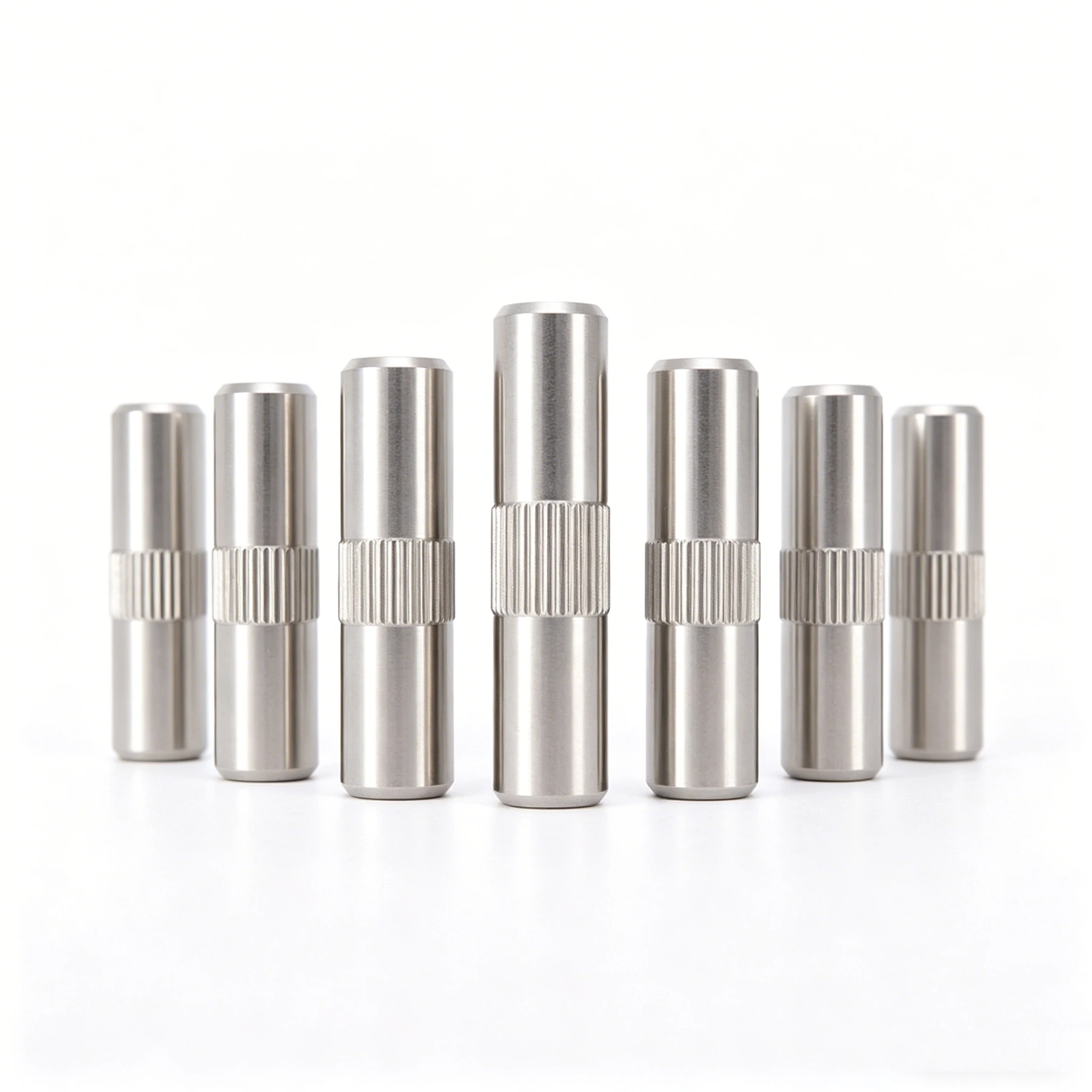 M2-M6 Center Knurled Hinge Pin 304 Stainless Steel Precision Positioning Pivot Shaft Mechanical Hardware Accessory