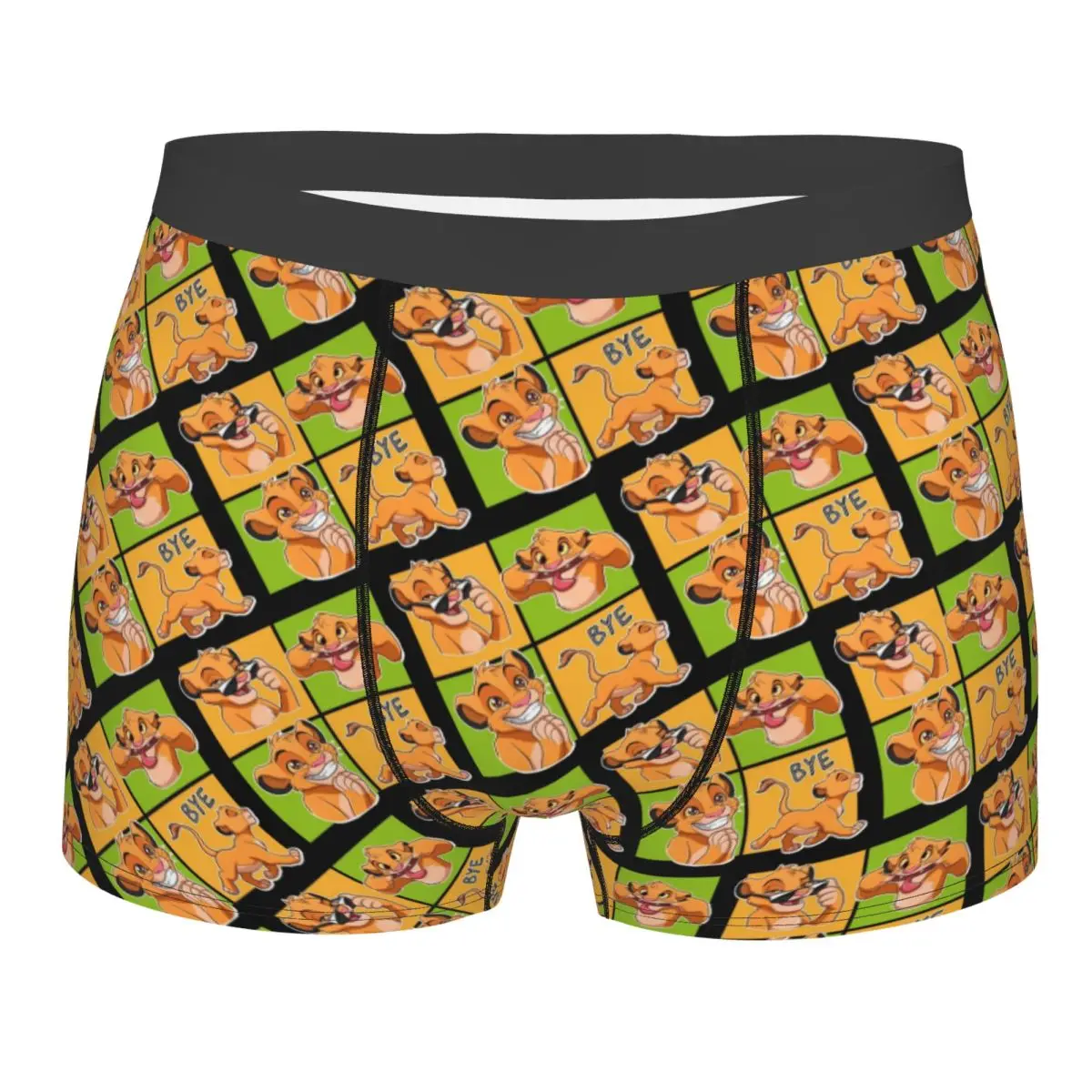 

Мужская мода на заказ, нижнее белье «Король Лев», аниме-боксеры, дышащие шорты, трусы, трусы