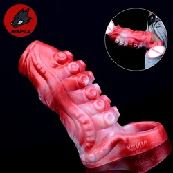 NNSX Silicone Penis Sleeve Octopus Cock Sheath Penis Enlarger Extender Delay Ejaculation Sex Toys For Men Couples Adult Sex Shop