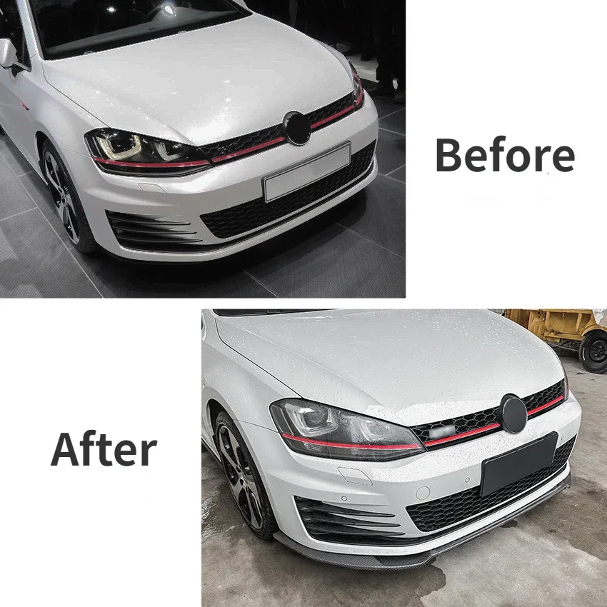 Abs Front stoßstange für Volkswagen Golf 7 mk7 gti r rline 2014-2018 Splitter Lippen spoiler Schutz abdeckung Karosserie-Kit Zubehör