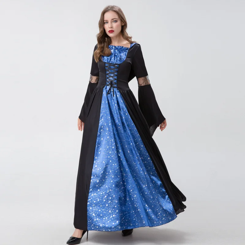 

loween Cosplay Witch Death God Role-plang Costume Women's Faionable Traditional Chinese Stage Costume Polyester Material