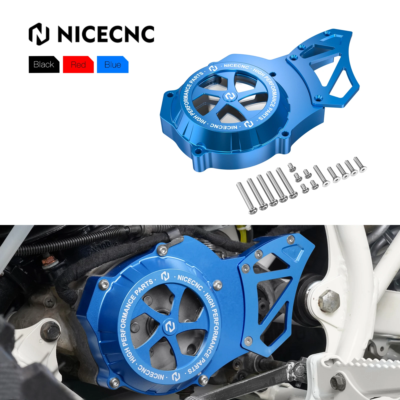 

NICECNC Engine Left Side Sprocket Cover Guard For Yamaha Blaster 200 YFS200 1988-2006 YFS200SE Special Edition 2006 ATV