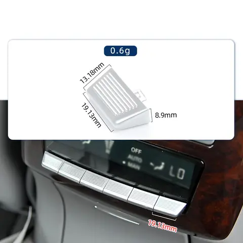 메르세데스 벤츠 W221 S 클래스 S300 2006-2013 2218204697 에어컨 버튼 후면 공기 배출구 조정 스위치 버튼 메르세데스 벤츠 W221 S 클래스 S300 2006-2013 2218204697 에어컨 버튼 후면 공기 배출구 조정 스위치 버튼