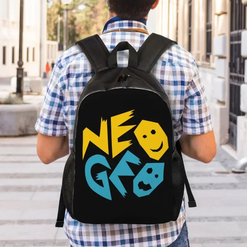 Mochilas Neogeo Arcade para meninos e meninas, 3D Print, escola, faculdade, bolsas de viagem, mulheres, homens, Bookbag, Fits 15 Polegada Laptop, personalizado