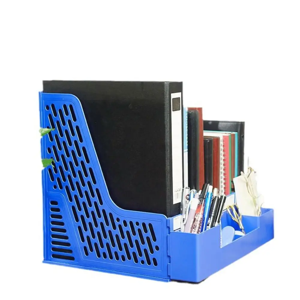 Imagem -06 - Desktop File Rack Organizer Simples File Organizer Prateleiras de Plástico Multi-layer a4 File Tray Storage Rack