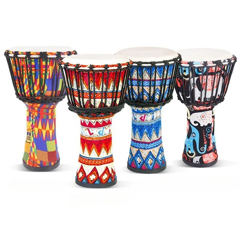 

8-inch PVC African Drum Portable Children Beginner 10 Inch Sheepskin Djembe Drum Accompaniment Musical Instruments Percussion