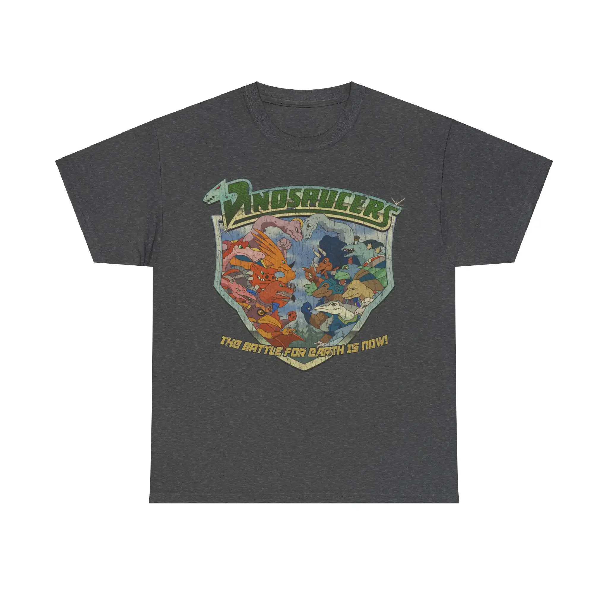 Dinosaucers Battle for Earth 1987 Cartoon Televison Show T-shirt