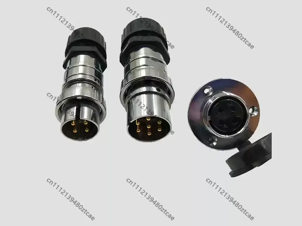 Circular Male Female Aviation Connector 4Pin 7Pin CNC Replacement Parts