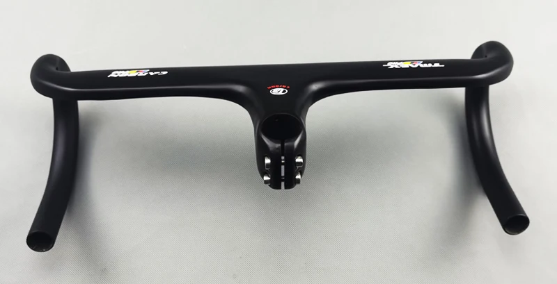 NEW Aero Integrated Road Bicycle Handlebars T800 UD Carbon 28.6mm Black/Matte Glossy 400/420/440mmx90/100/110/120mm
