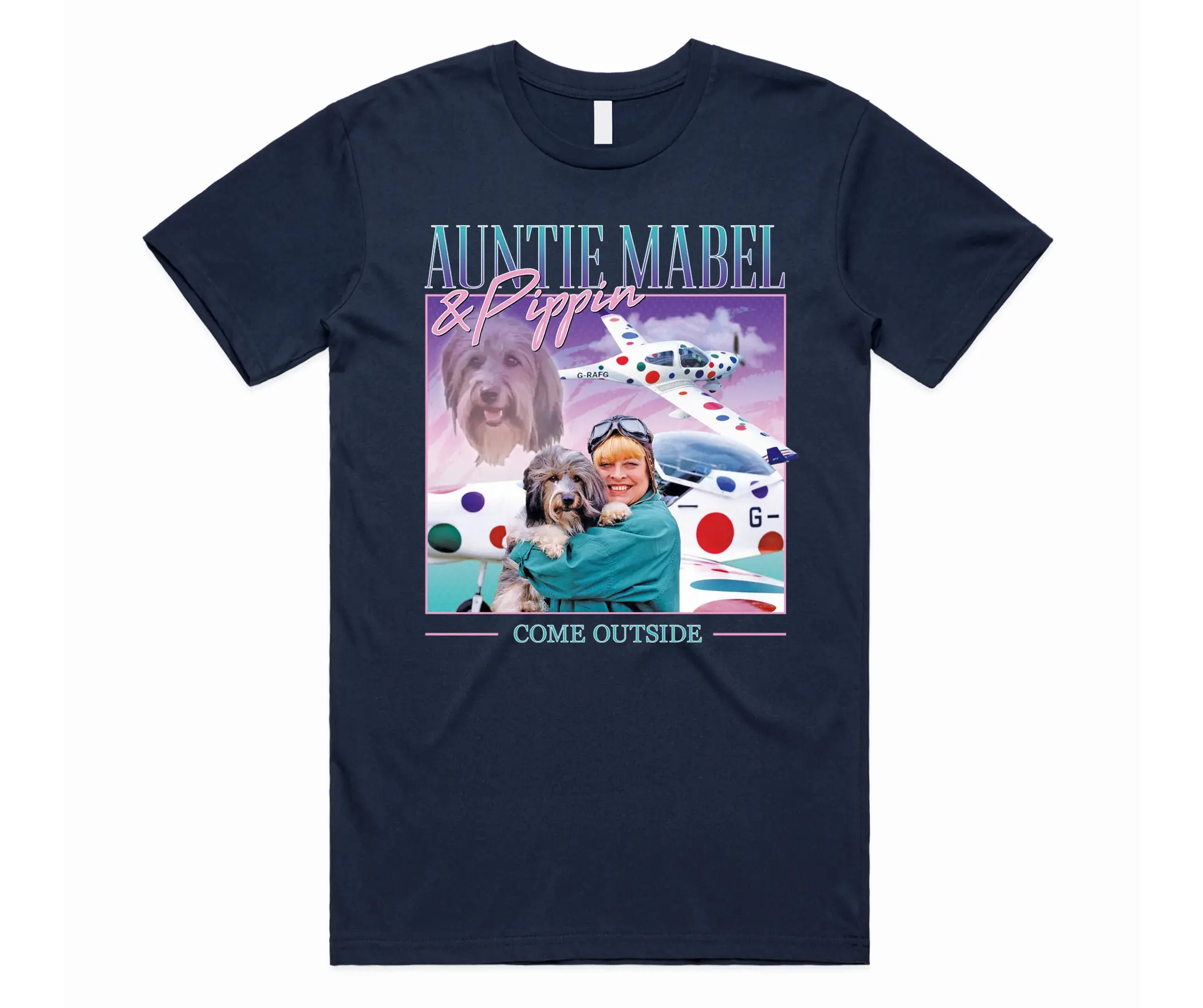 Auntie Mabel Pippin Homage T Shirt Top Retro 90S Tv Show Come Outside