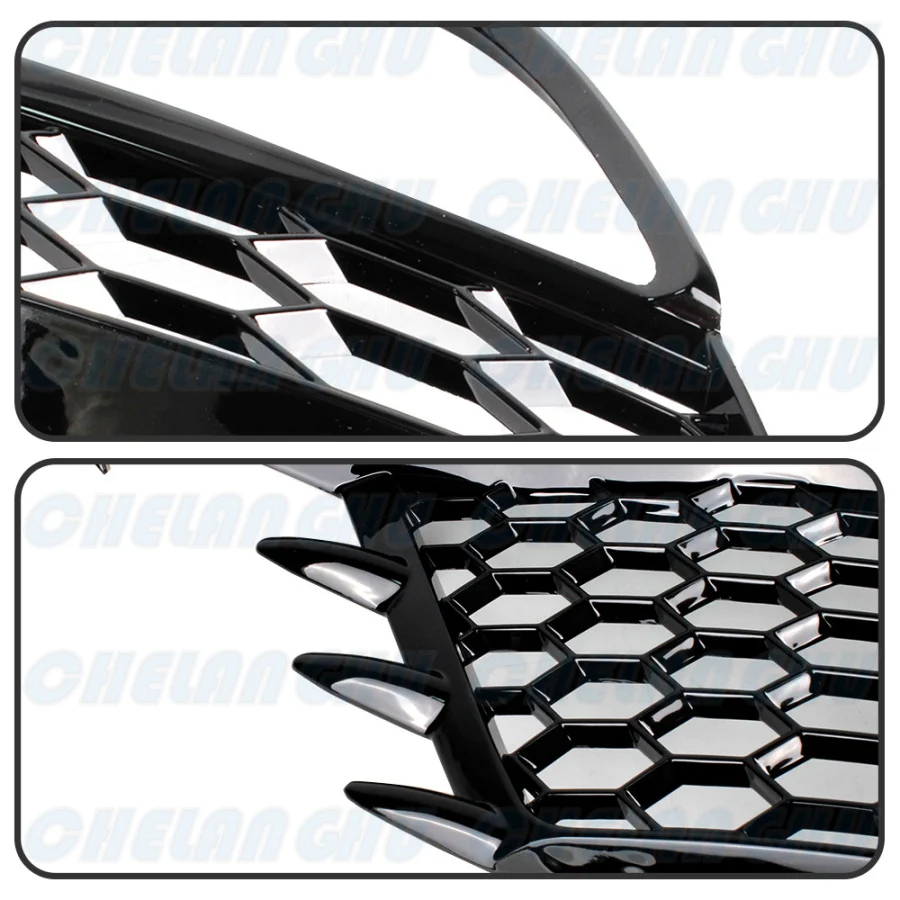 For Audi A3 sedan 2013 2014 2015 2016 2017 1 Pair Front Bumper Fog Lights Lamp Grille Cover Car accessories