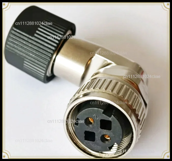 Servo motor aviation plug 2 core female elbow 2 pin male seat