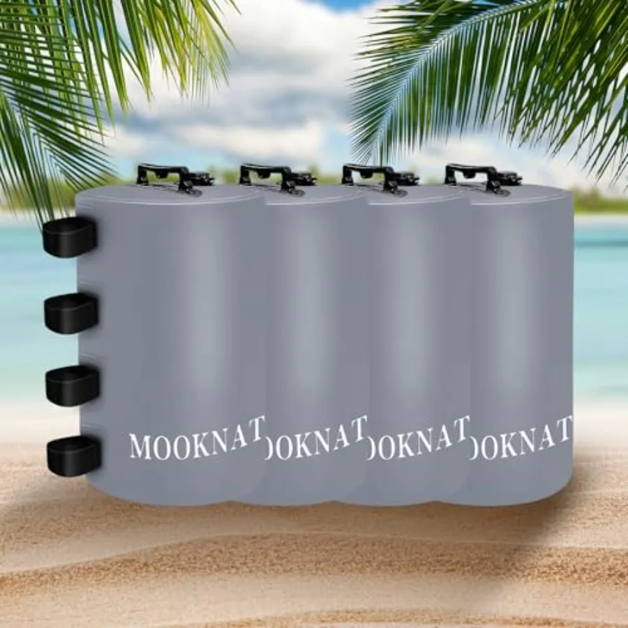 

Набор из 4 утяжелителей для палаток и навесов (176 фунтов/75 кг) для быстросборных тентов, палаток, беседок, серый