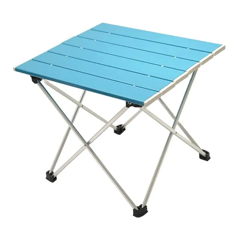 Small Ultralight Portable Folding Table Alloy Camping Picnic Table 39x35cm