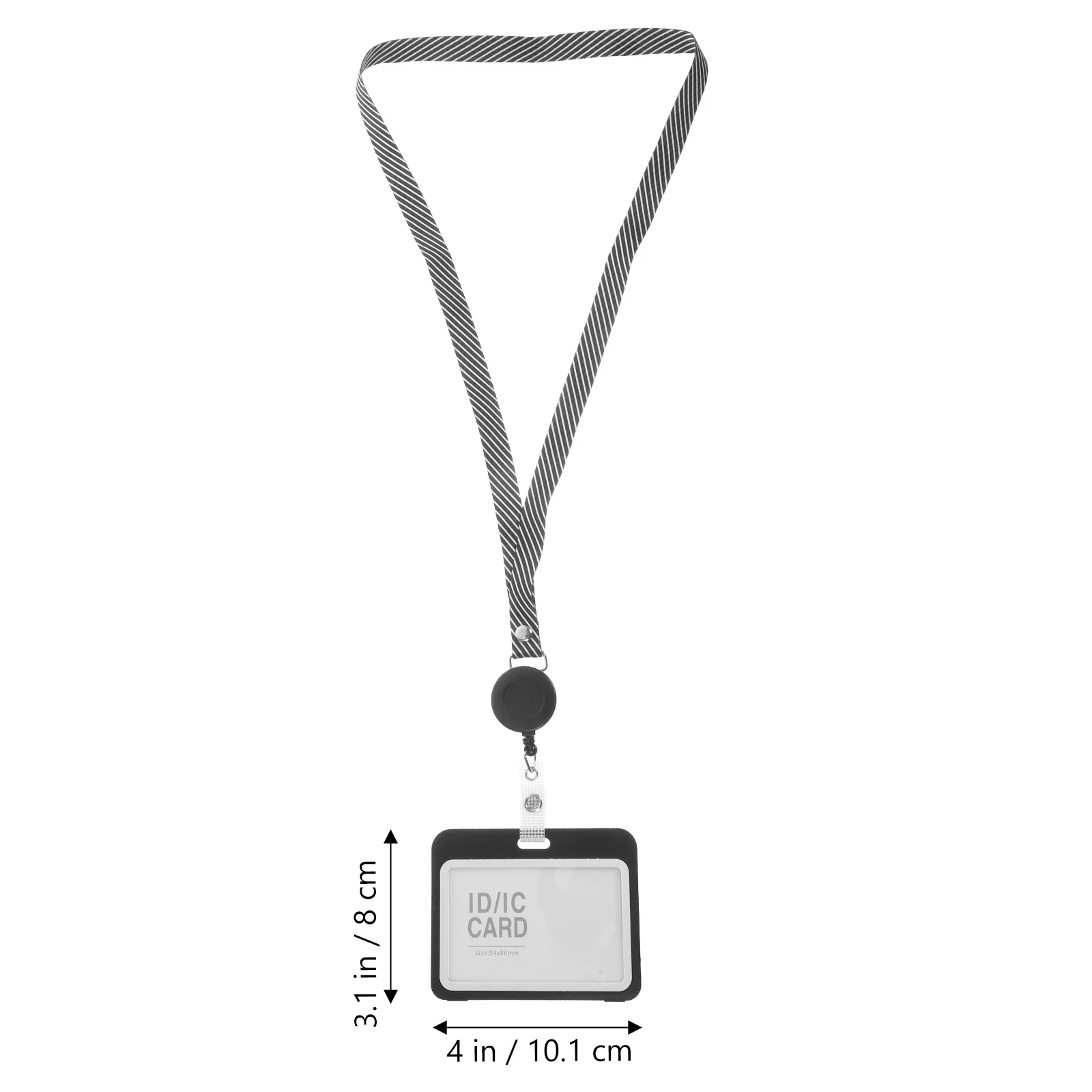 

10 set Clear Badge Holder Id Card Name Tag Sleeve For Lanyard Lightweight Reusable Transparent Work Office Staff Nurse