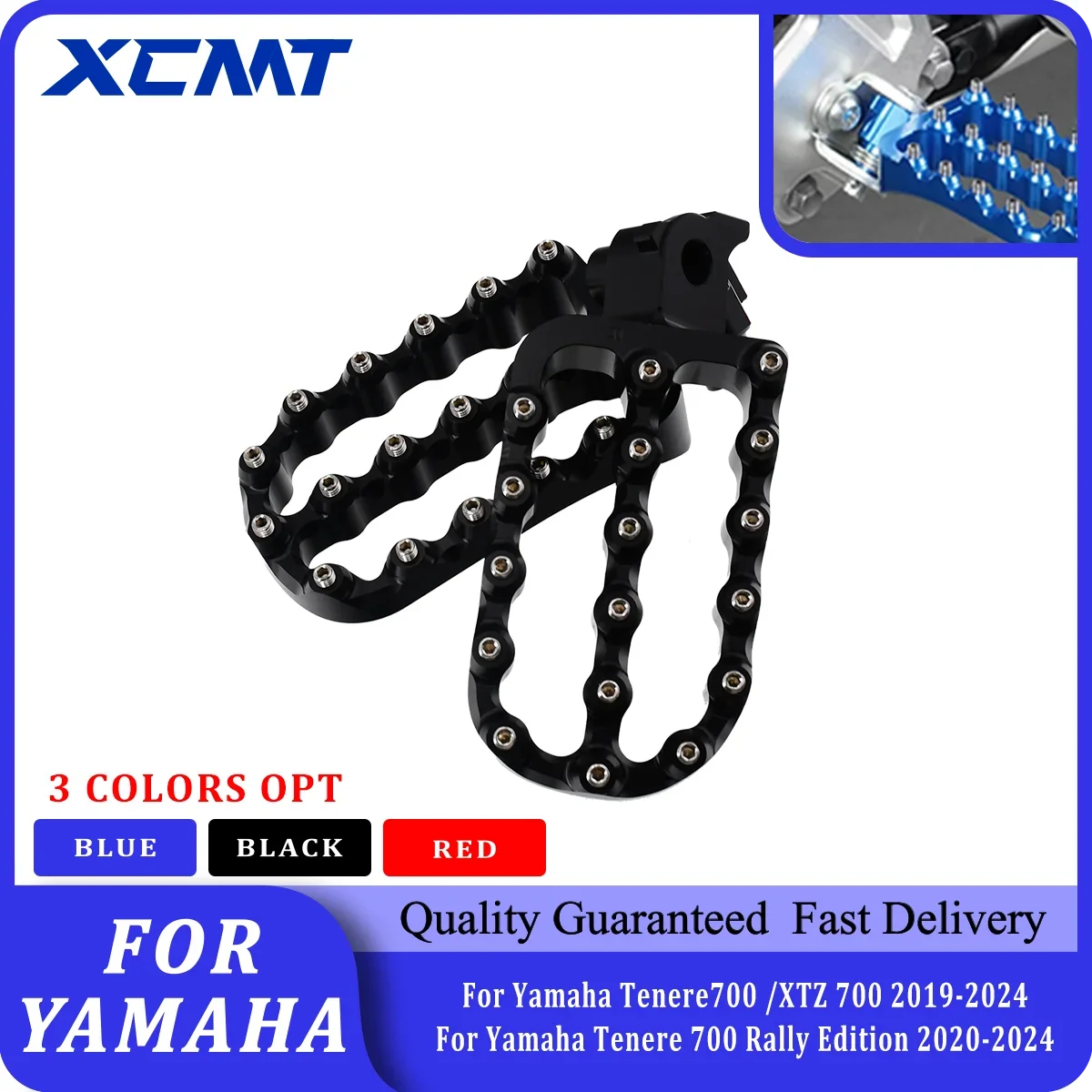 

Motorcycle Footpegs Footrests For Yamaha Tenere 700 XTZ 700 2019-2024 Tenere700 T700 Rally Edition 2020 2021 2022 2023 2024