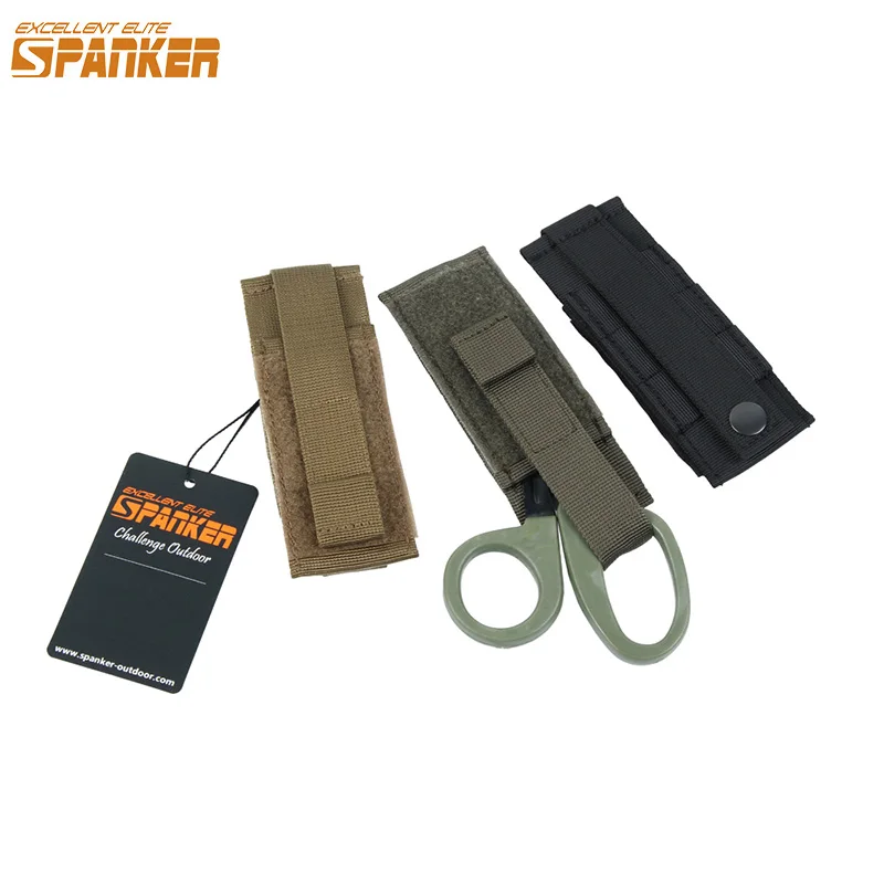 EXCELLENT ELITE SPANKER Tactical Scissors Pouch Durable Portable  Tool Bag Molle Pouch Outdoor EDC Tool Bags