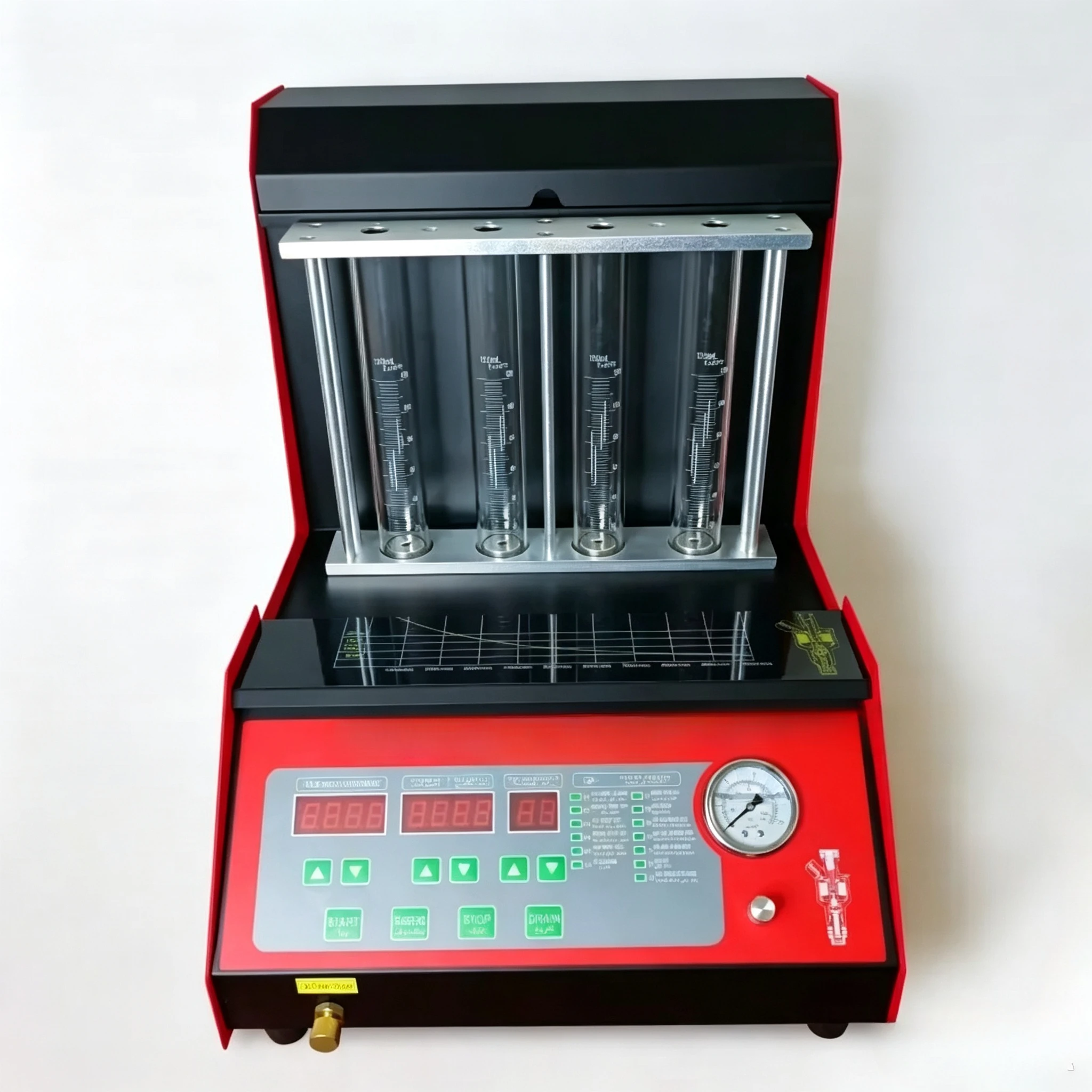 Professional Fuel Injector Analyzer Cleaner BC-4H for 4 Cylinders 4 Injectors Simultaneous for 4L Tank Capacity On-Car