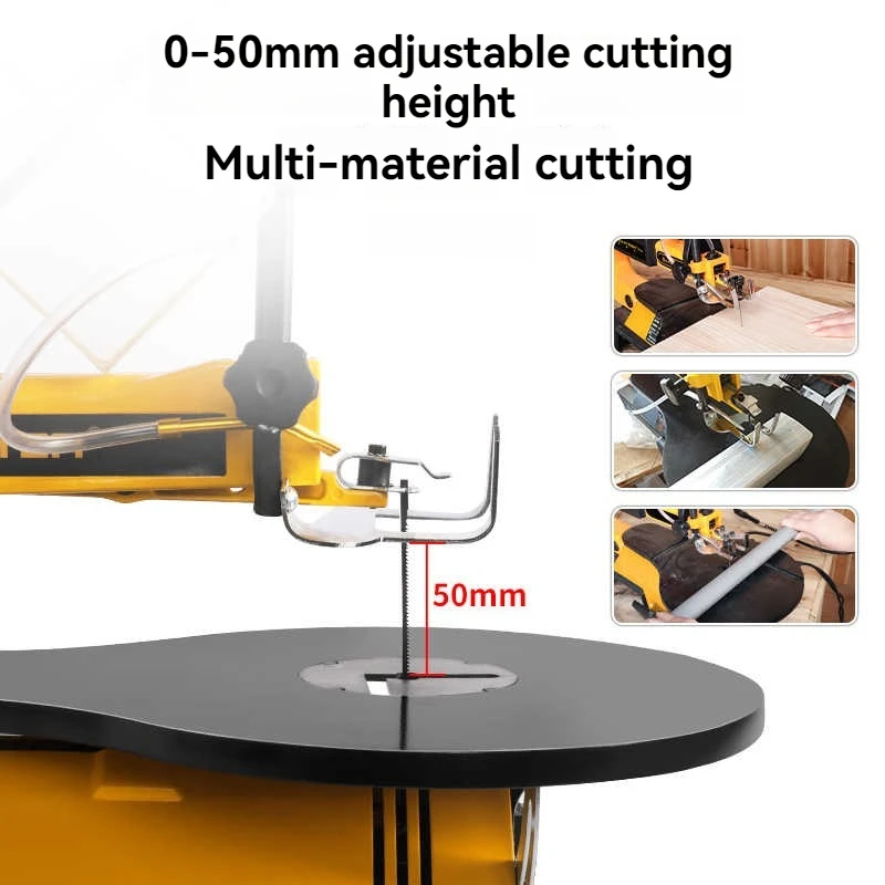 

Desktop Speed Adjustable Flower Saw Wire Saw Machine Desktop Curved Saw Woodworking Table Saw Wire Saw Electric DIY Modeling