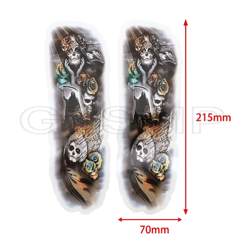 New Color Motorcycle Front Fork animal Skull Decal Universal Sticker Tag Paster fit For Harley Kawasaki Suzuki Honda Yamaha