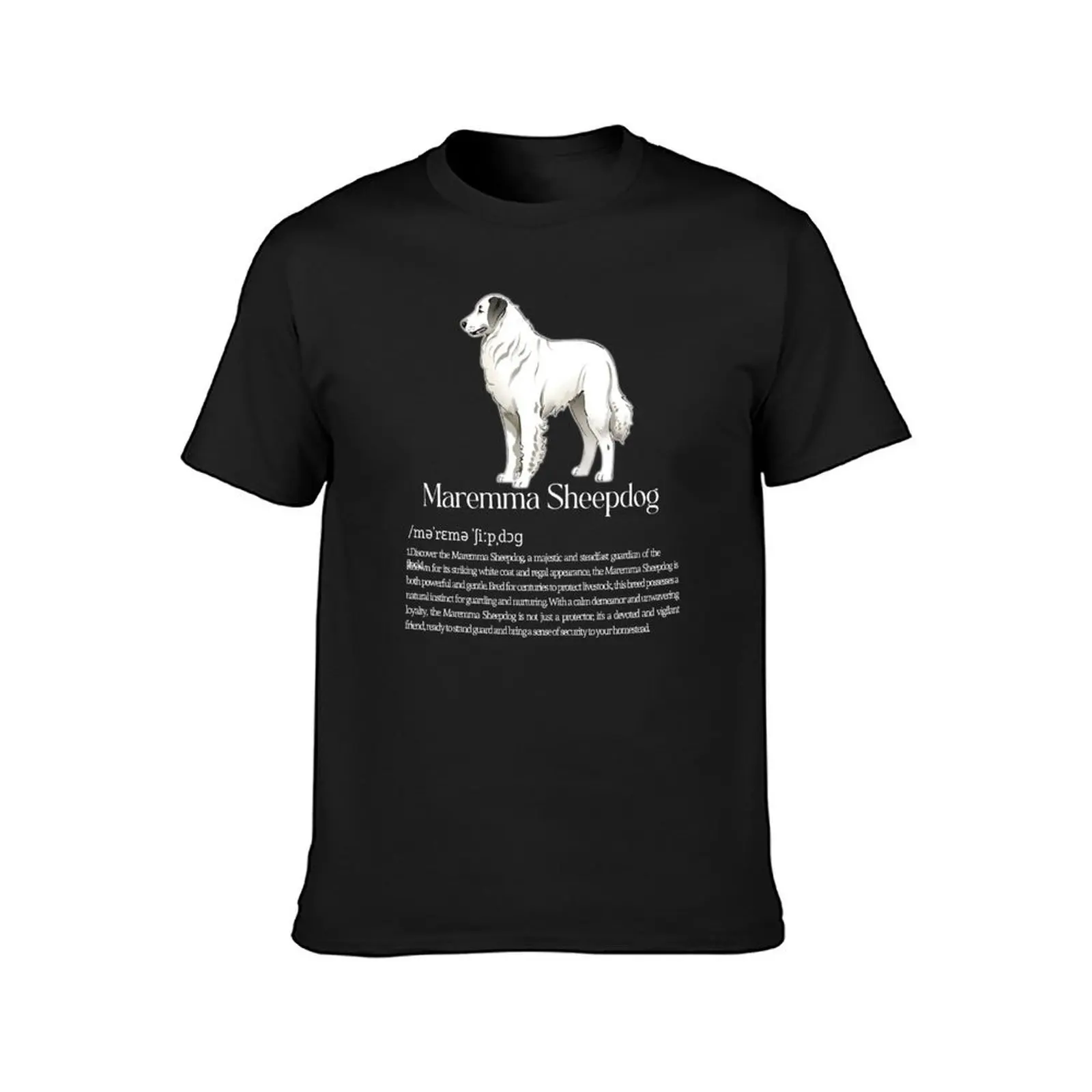 Maremma Sheepdog Dog Breed Info T-Shirt boys whites sublime Men's clothing