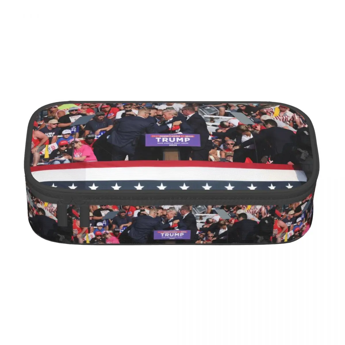 Custom The Trump Incident Pencil Cases for Boys Gilrs Large Capacity Pen Bag Box Stationery