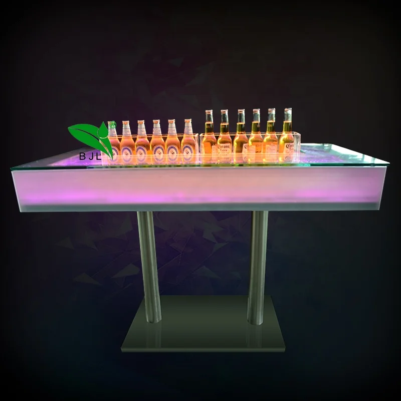 Customized. light up bubble tabletop led restaurant dining tables