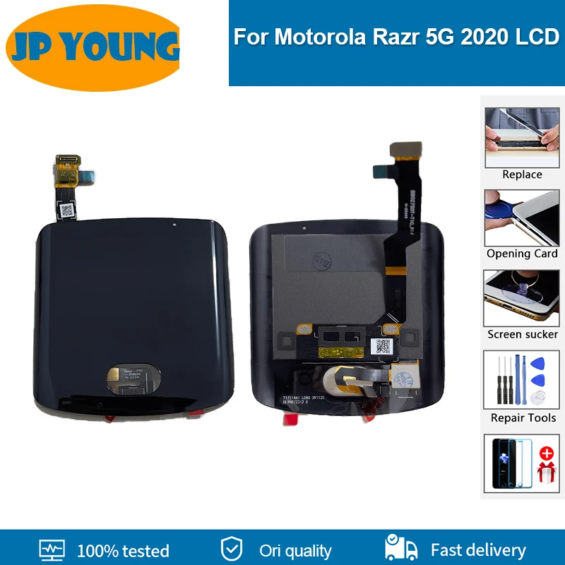 

Original External Screen For Motorola Moto Razr 5G 2020 XT2071-4 Small LCD Display+Touch Screen Digitizer Assembly Replacement