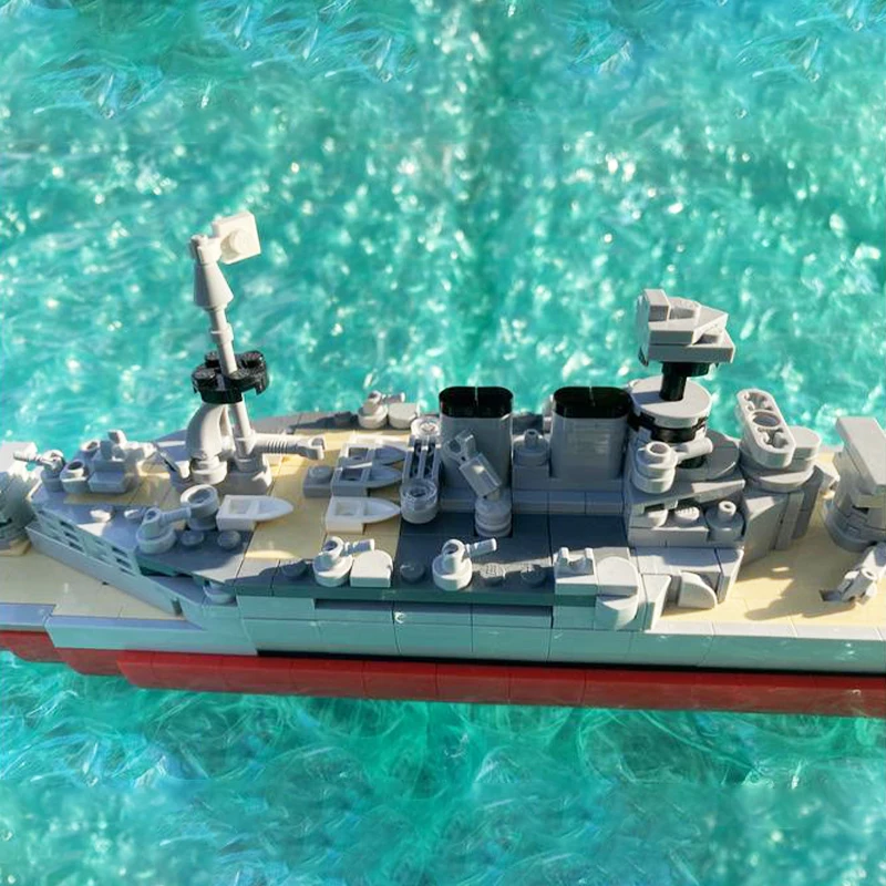 MOC-133851 سفينة حربية عسكرية البحرية الملكي HMS هود سفينة حربية كروزر بنة Battlecruiser نموذج الطوب الصبي لعبة هدايا عيد الميلاد