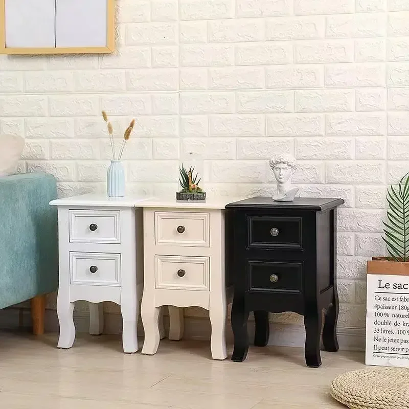 Chinese-style bedroom wooden storage cabinet bedside storage cabinet