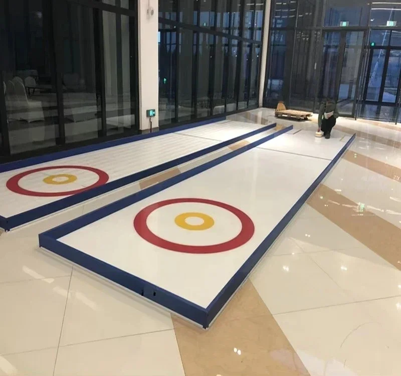Best Quality Self-Lubricating Curling Lanes Floors Curling Panels Includes Dasher Board Stone For Curling Sports Custom Cutting