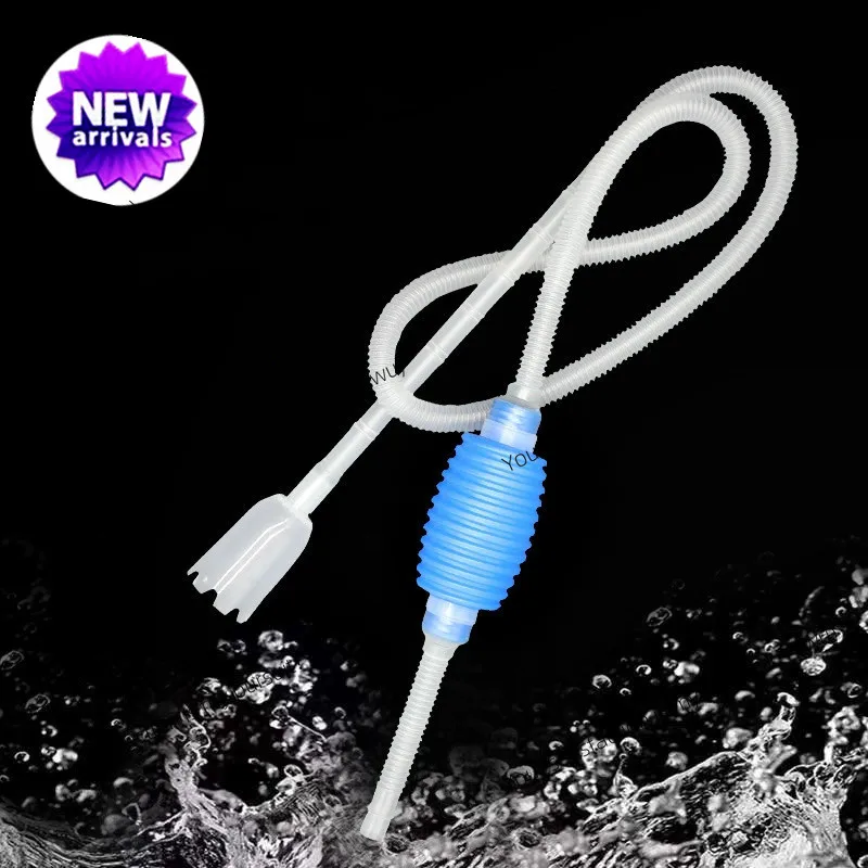 140cm Aquarium Cleaner Tool Siphon Gravel Suction Pipe Filter for Fish Tank, Vacuum Water Change Pump Tools, pipe tube for water